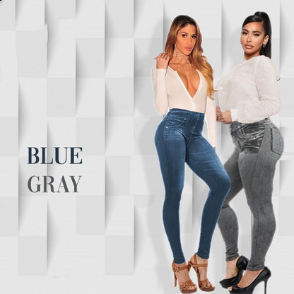 Collant Effetto Jeans