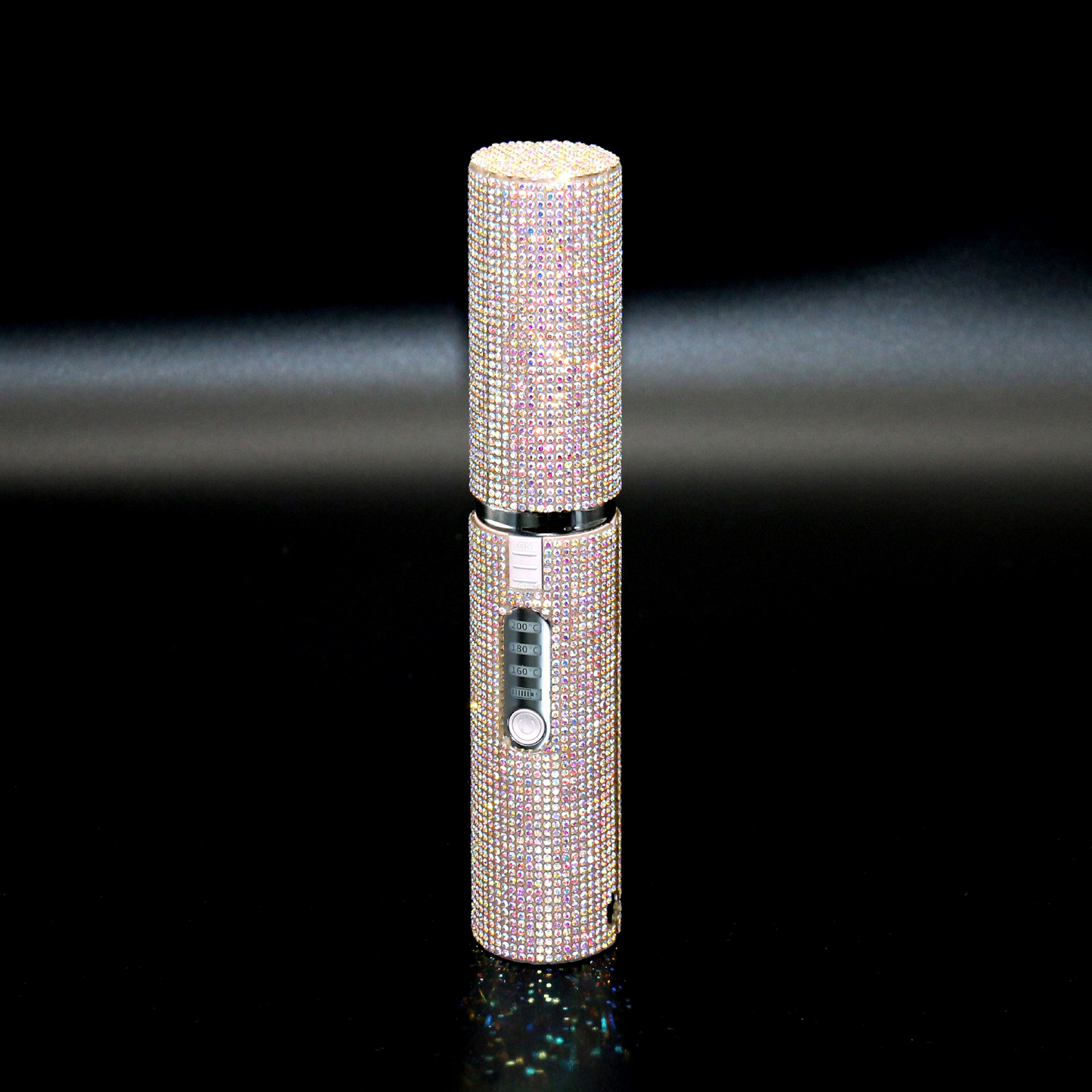 Piastra capelli ricaricabile con glitter
