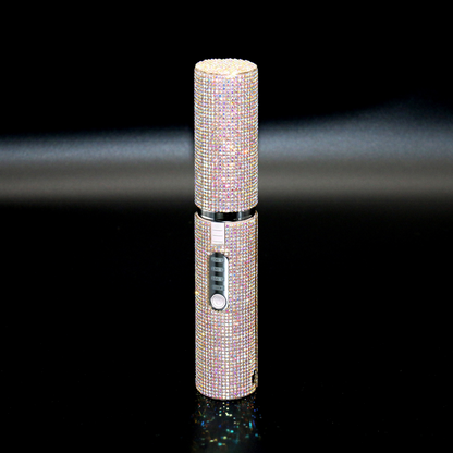 Piastra capelli ricaricabile con glitter