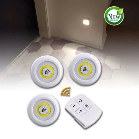 Kit da 3 luci adesive con telecomando
