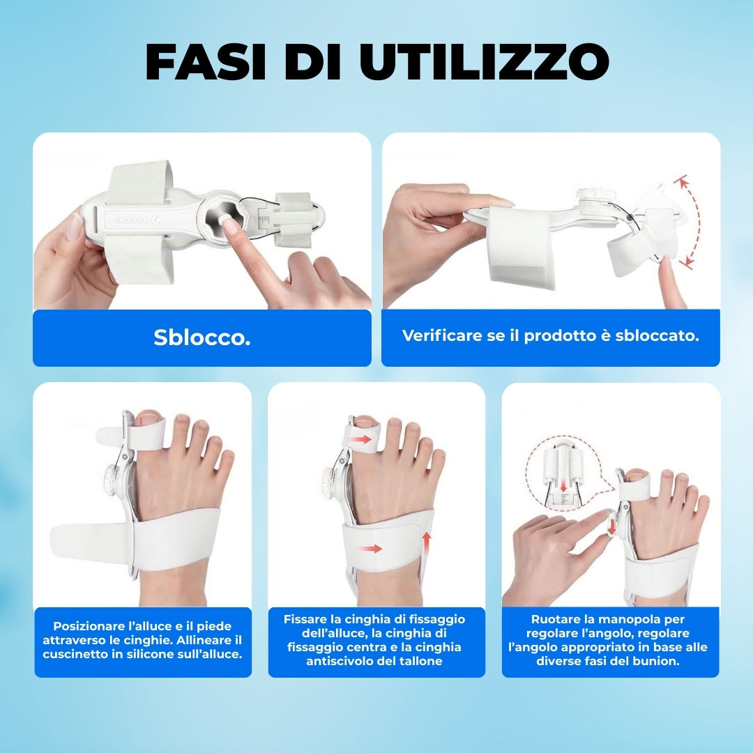 Correttore Alluce Valgo ComfortPlus™ – Sollievo Immediato dal Dolore e Camminata Più Naturale
