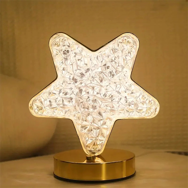 Lampada da tavolo a forma di stella