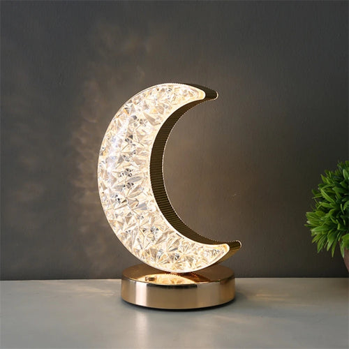 Lampada da tavolo a forma di luna